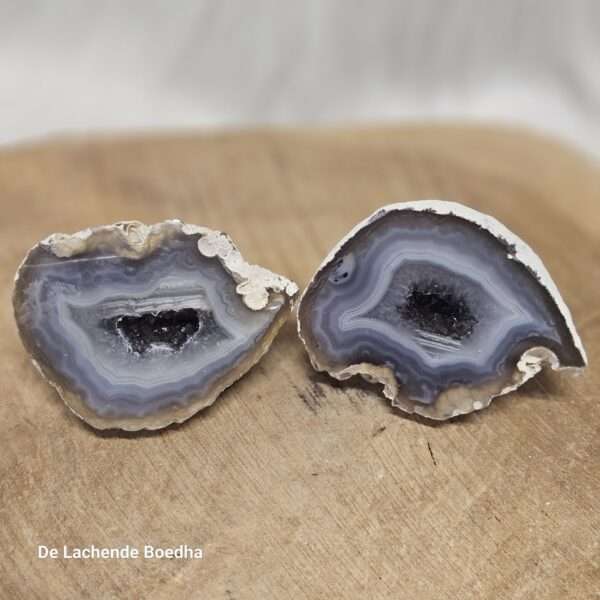 Agaat geode paar