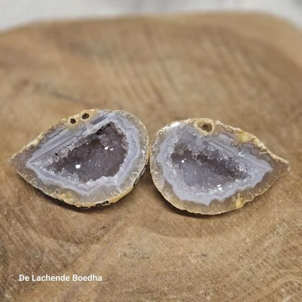 Agaat geode paar