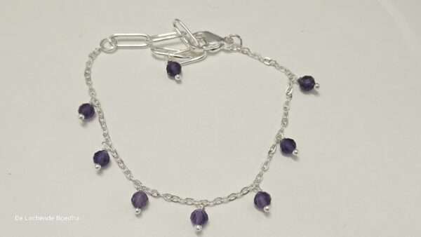 Armband chained Amethist
