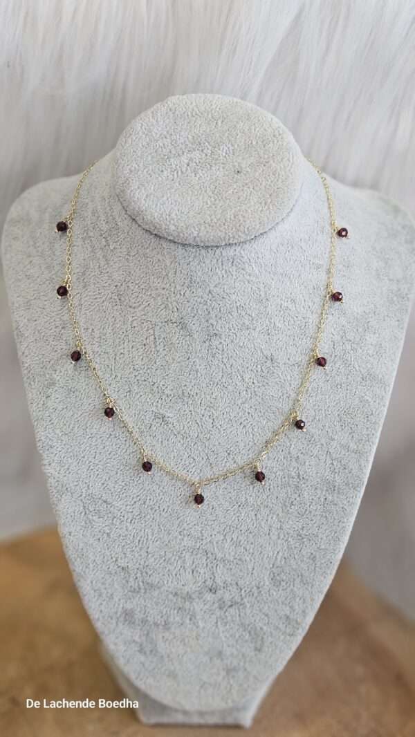 ketting granaat gold plated