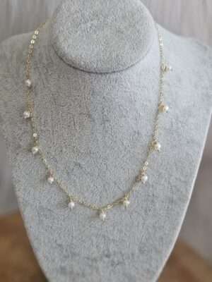 Ketting parel gold plated
