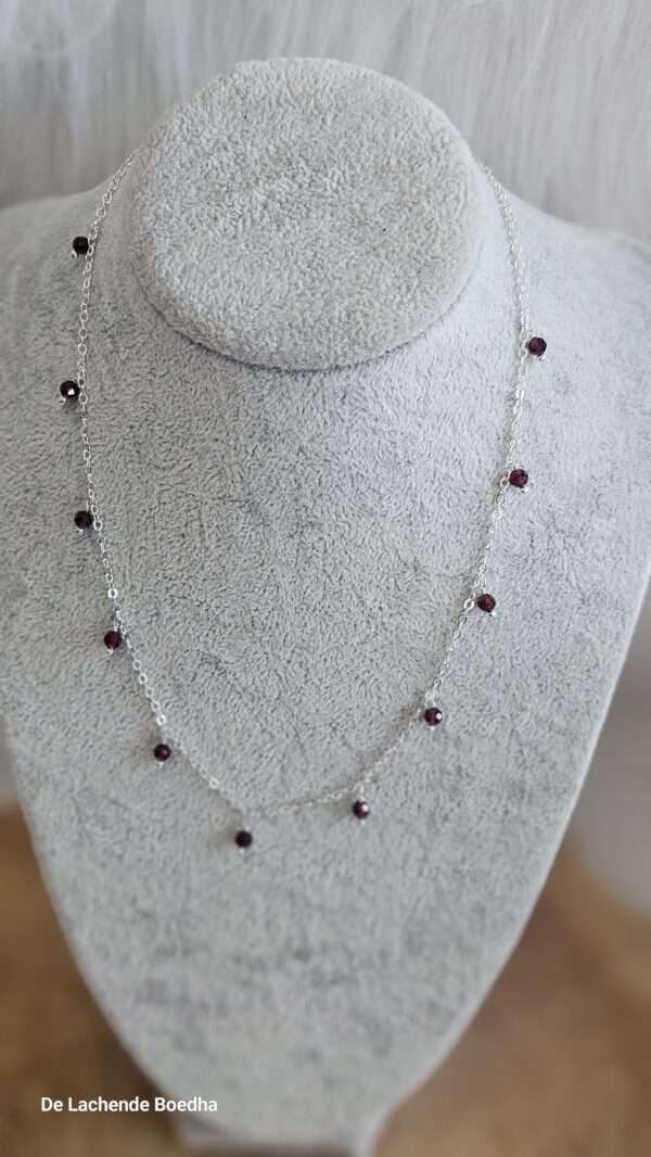 ketting granaat palladium plated