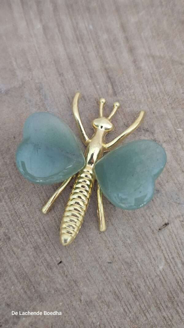 Groene aventurijn vlinder