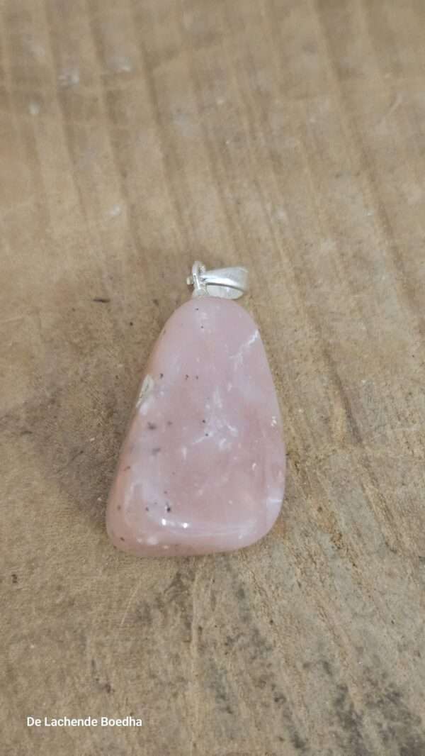 Roze andes opaal hanger