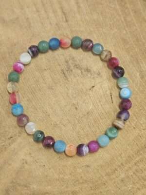 Agaat gekleurd 6 mm