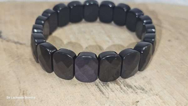 Regenboog obsidiaan armband