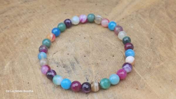 Agaat gekleurd armband - Afbeelding 2