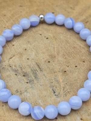Blue lace agaat armband