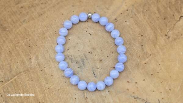 Blue lace agaat armband - Afbeelding 2