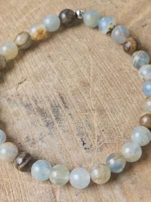Lemurische aquatine calciet armband