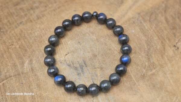 Zwarte labradoriet armband - Afbeelding 2