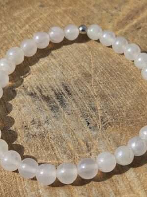 Roze aurakwarts armband