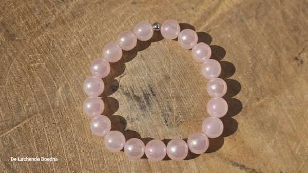 Roze aurakwarts armband - Afbeelding 2