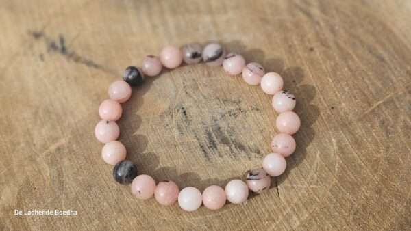 Roze andes opaal armband - Afbeelding 2