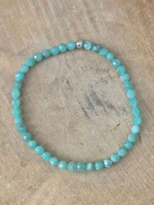 Amazoniet facet armband