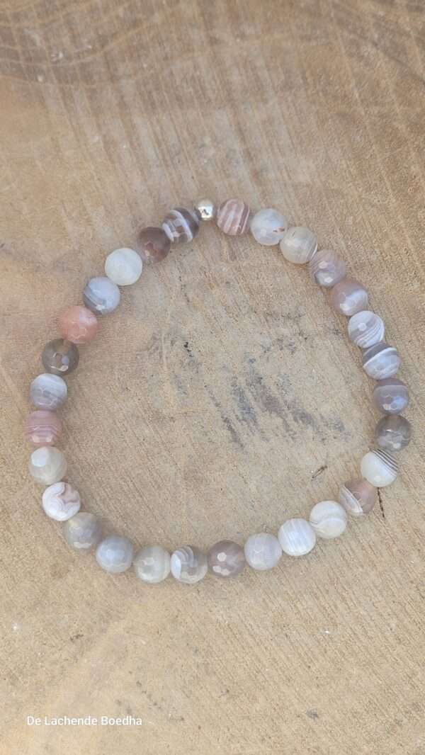 Botswana agaat facet armband