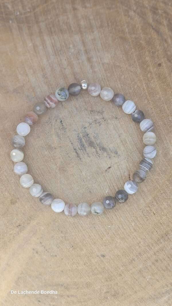 Botswana agaat facet armband