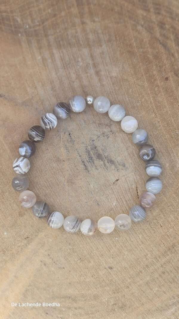 Botswana agaat facet armband