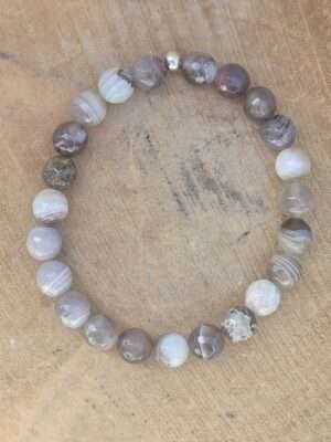 Botswana agaat facet armband
