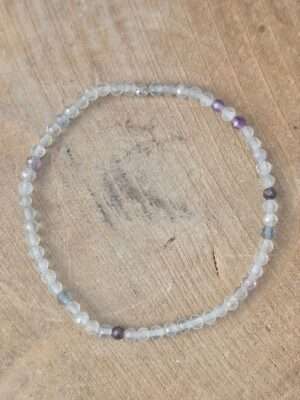 Fluoriet facet armband
