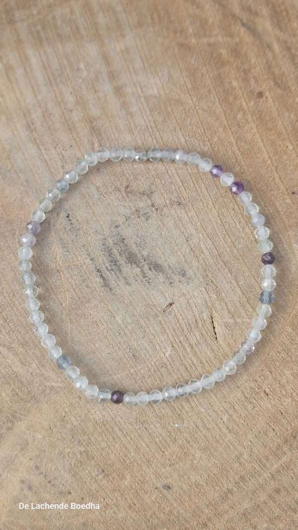 Fluoriet facet armband