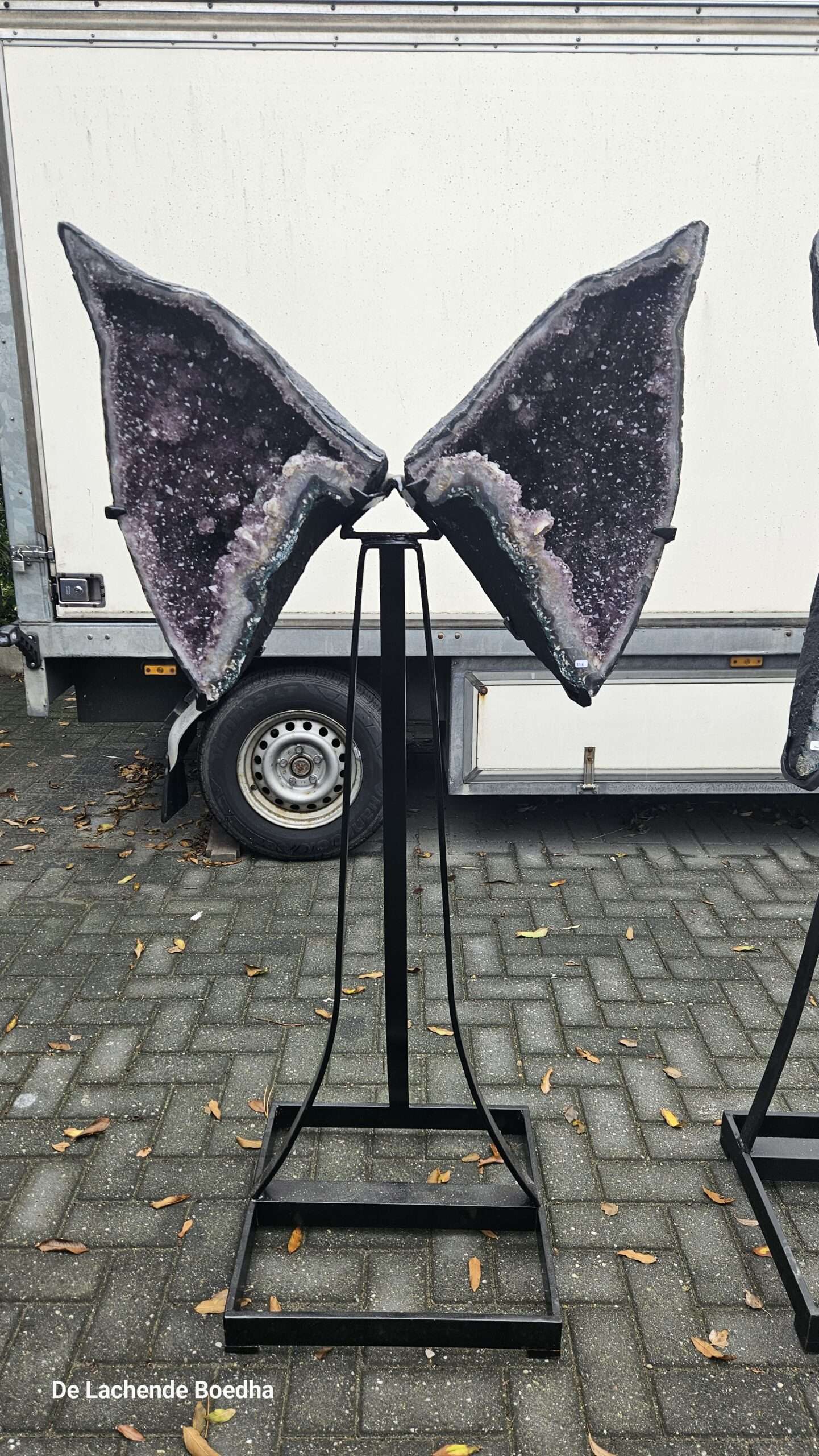 Amethist vlinder op standaard