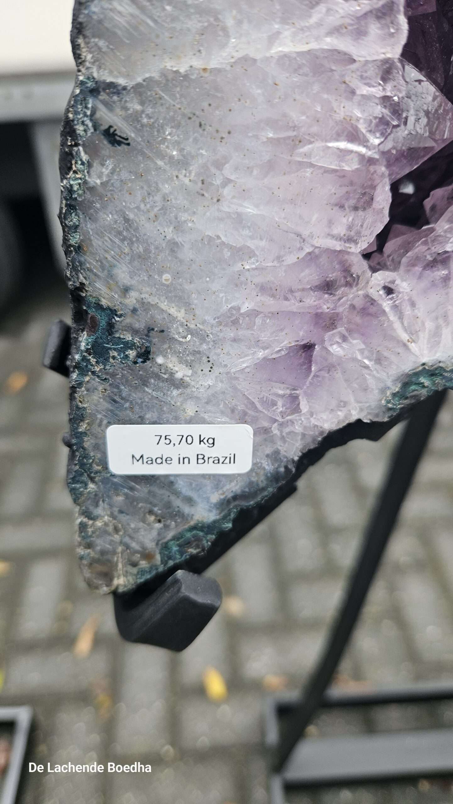 Amethist vlinder op standaard - Afbeelding 2