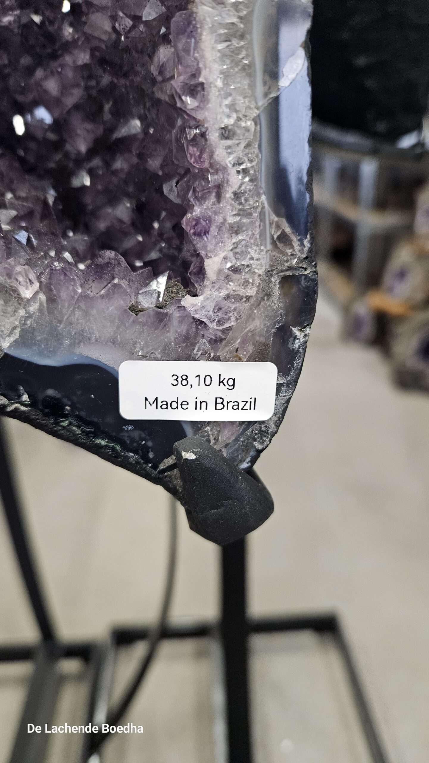 Amethist vlinder op standaard - Afbeelding 2