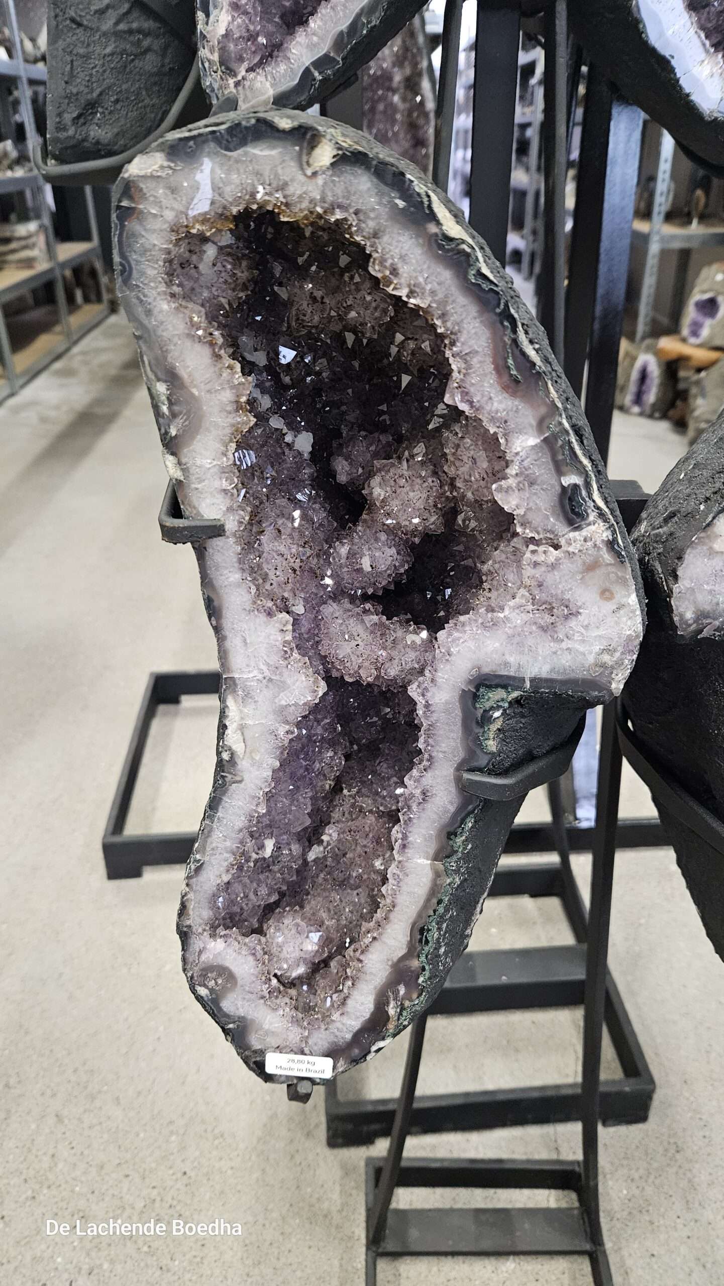 Amethist vlinder op standaard - Afbeelding 4