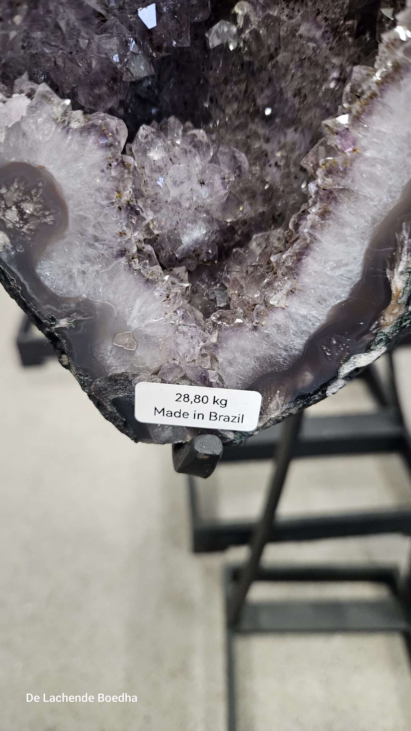 Amethist vlinder op standaard - Afbeelding 2