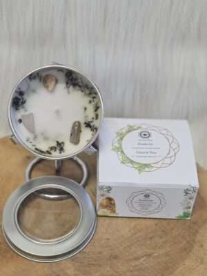 Edelsteen kaars positiviteit groene thee