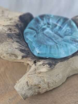 Drijfhout met enkele waxine