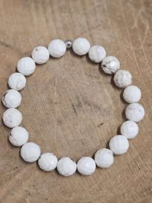 Magnestiet facet geslepen armband