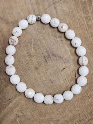 Magnestiet facet geslepen armband