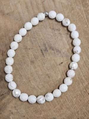 Magnestiet facet geslepen armband