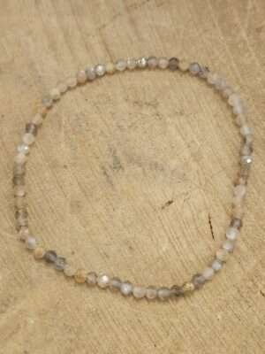 Maansteen mix facet armband