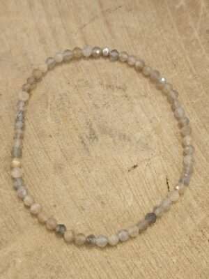 Maansteen mix facet armband