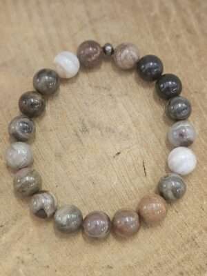 Versteend hout armband