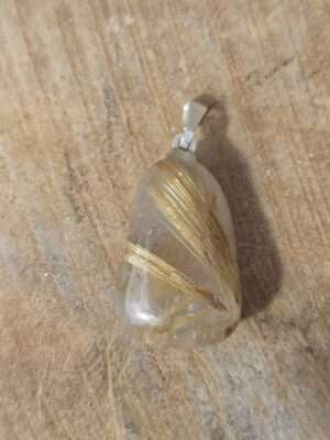 Goud rutiel hanger